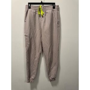 FIGS Technical Collection Zamora Jogger Pants Women's Size M Silver Arrows